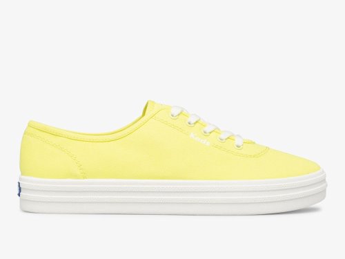 Keds Breezie Vászon Neon Női FűzősCipő Sárga | HU-96234