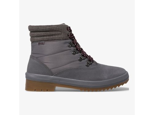 Keds Camp Boot Velúr w/ Thinsulate™ Női Csizma Szürke | HU-03292