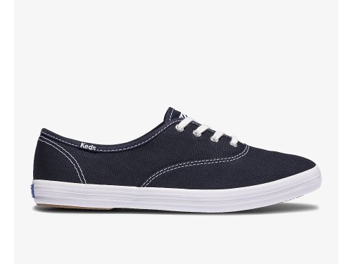 Keds Champion Feat. Organic Pamut Női FűzősCipő Mélysötétkék | HU-97712