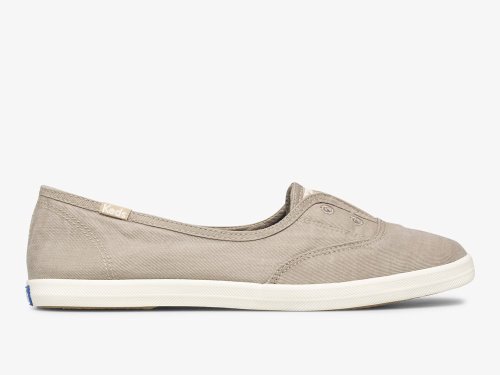 Keds Chillax Mini Twill Washable Női SlipOnSneakers Barna | HU-70633