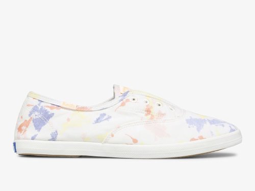 Keds Chillax Splatter Twill Női SlipOnSneakers Fehér Színes | HU-22282