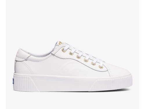 Keds Crew Kick Alto Bőr Női Bőr Sneakers Fehér | HU-97203