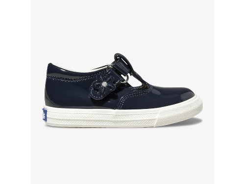 Keds Daphne Lakkbőr Sneaker Lány SlipOnSneakers Sötétkék | HU-10714