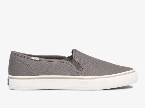 Keds Double Decker Washable Vászon Női SlipOnSneakers Szürke | HU-03846