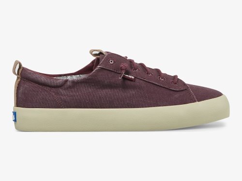 Keds Kickback Vászon Washable Női FűzősCipő Bordó | HU-91055