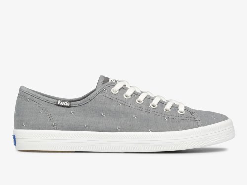 Keds Kickstart Dobby Jacquard Női Teniszcipő Szürke | HU-25171