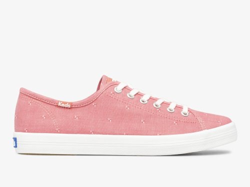 Keds Kickstart Dobby Jacquard Női Teniszcipő Piros | HU-84054