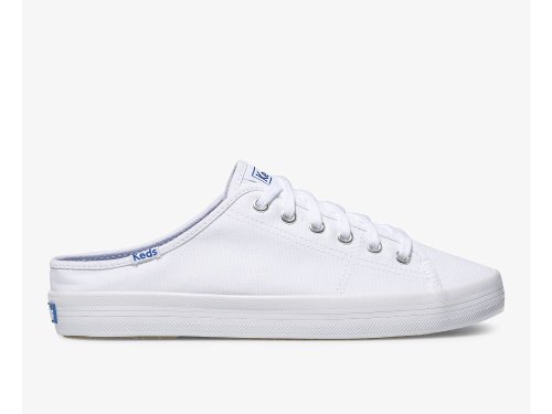 Keds Kickstart Mule Vászon Női Teniszcipő Fehér | HU-33698