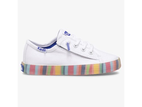 Keds Kickstart Seasonal Jr Lány Tornacipő Fehér Színes | HU-25904