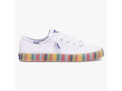 Keds Kickstart Seasonal Lány Tornacipő Fehér Színes | HU-14569