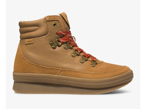 Keds Midland Vizi-Resistant Boot Női FűzősCipő Barna | HU-28011