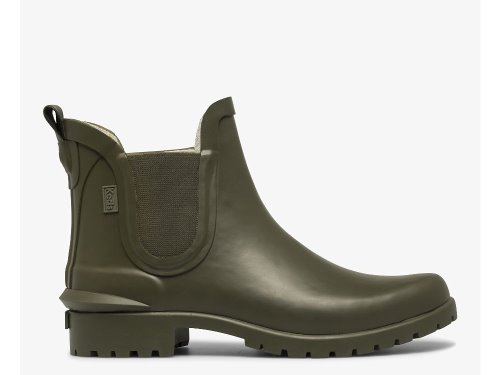 Keds Rowan Rain Boot Női Gumicsizma Olivazöld | HU-29962