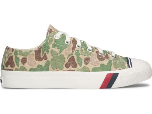 Keds Royal Lo Camo Férfi Tornacipő Olivazöld | HU-78480