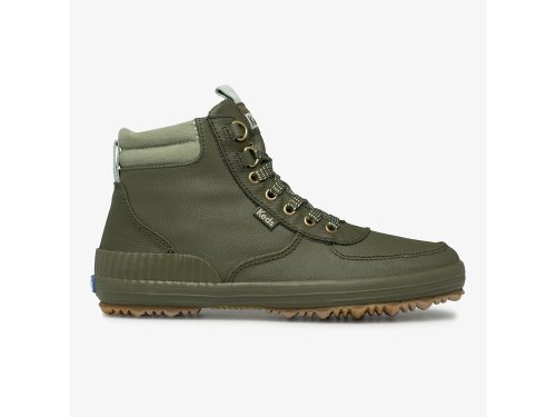 Keds Scout Boot III Vizi Resistant Twill Női Csizma Olivazöld | HU-28021