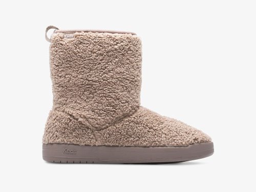 Keds Tally Boot Faux Shearling Női Csizma Barna | HU-76329