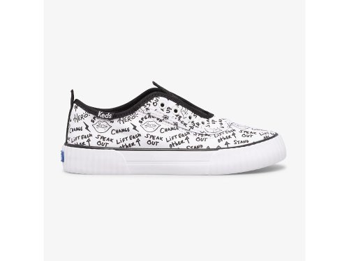 Keds Topkick Washable Slip-On Lány SlipOnSneakers Fehér Fekete | HU-09709