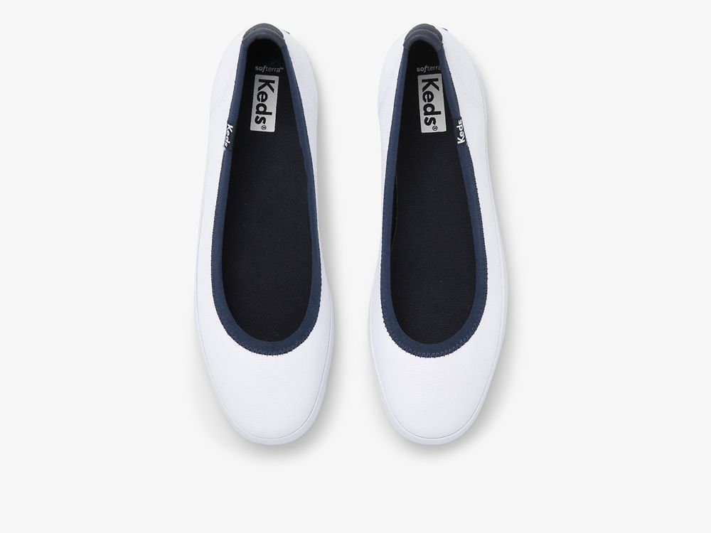 Keds Bryn Vászon Női SlipOnSneakers Fehér | HU-73163