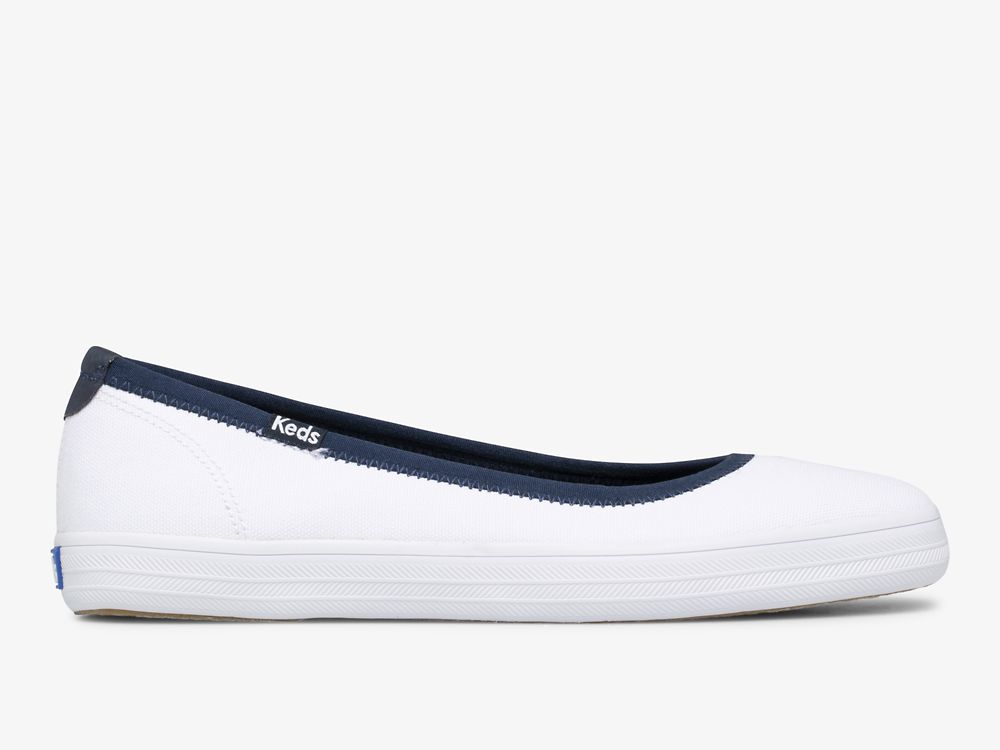 Keds Bryn Vászon Női SlipOnSneakers Fehér | HU-73163