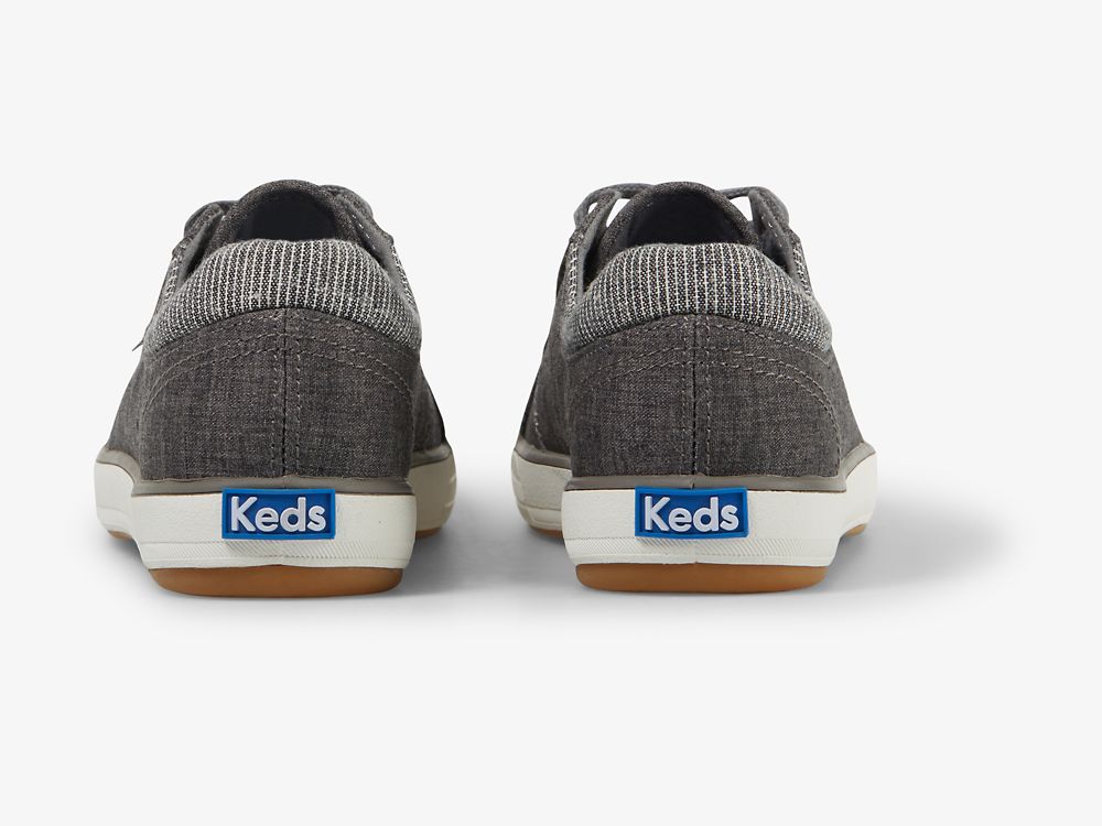 Keds Center II Pamut Slub Női FűzősCipő Szürke | HU-65285