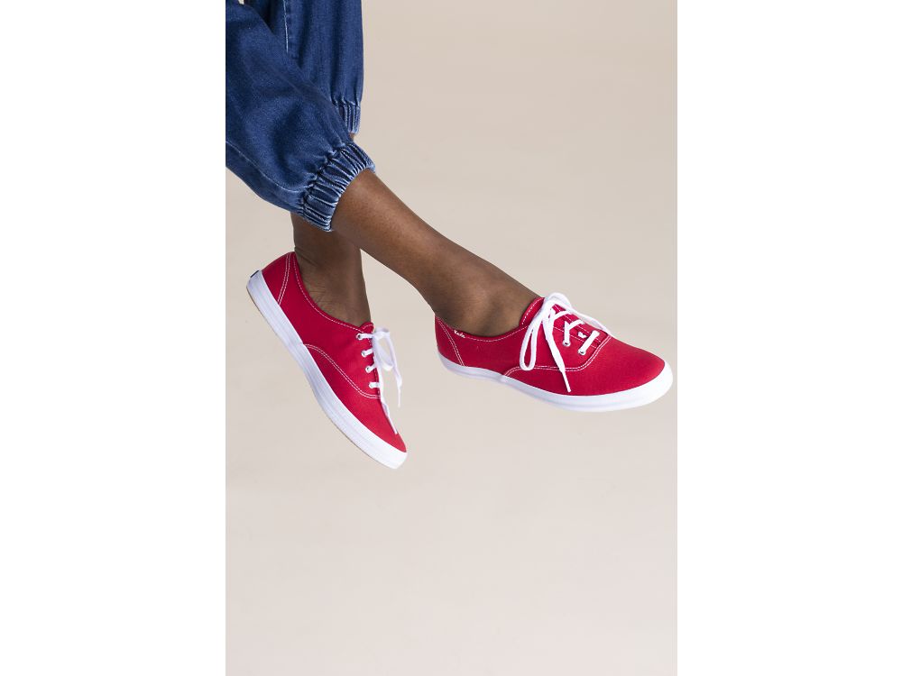 Keds Champion Eredeti Női FűzősCipő Piros | HU-34738