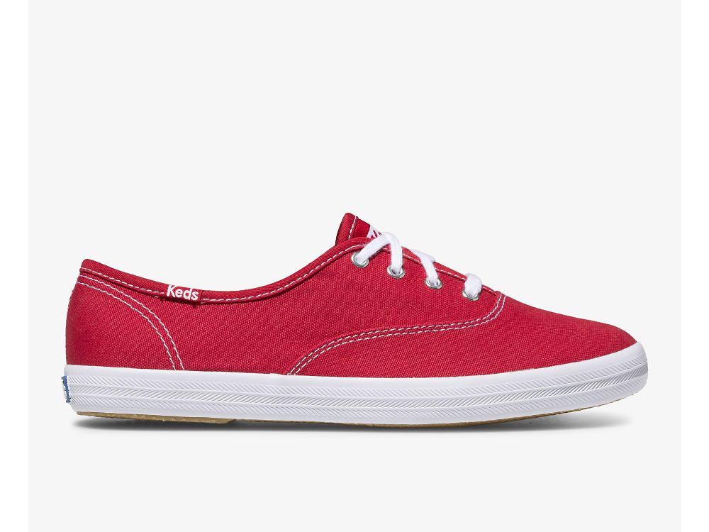 Keds Champion Eredeti Női FűzősCipő Piros | HU-34738