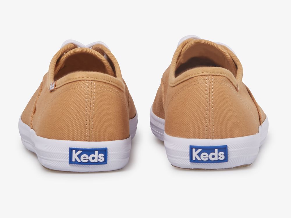 Keds Champion Feat. Organic Pamut Női FűzősCipő Barna | HU-58462