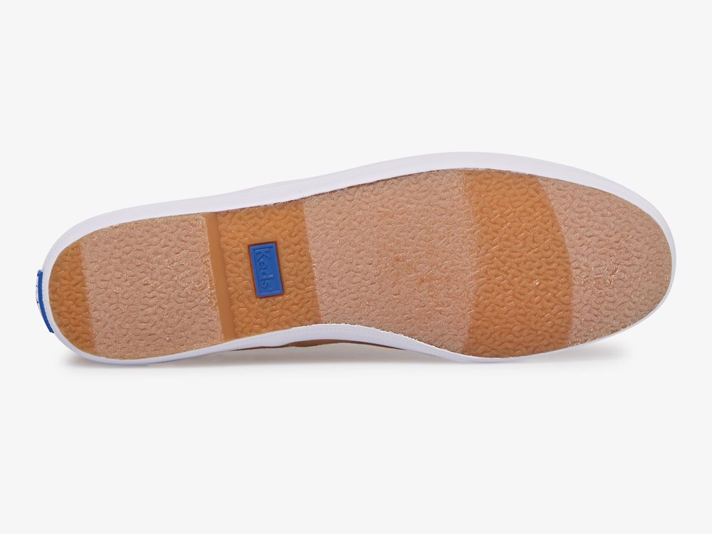 Keds Champion Feat. Organic Pamut Női FűzősCipő Barna | HU-58462