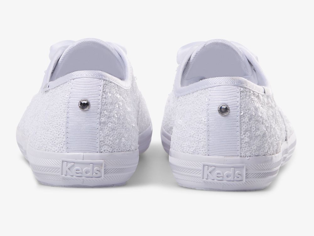 Keds Champion Sequins Női FűzősCipő Fehér | HU-30752