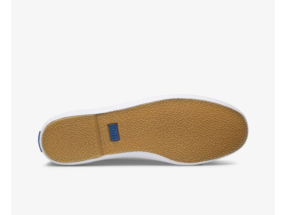 Keds Champion Slip On Bőr Női SlipOnSneakers Fehér | HU-95757