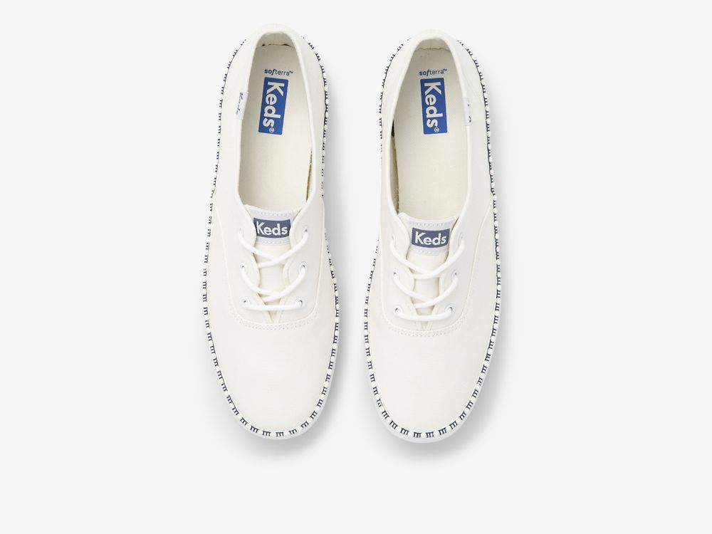 Keds Champion Wave Női FűzősCipő Fehér | HU-17655