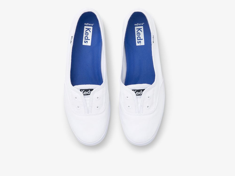 Keds Chillax Mini Twill Női SlipOnSneakers Fehér | HU-33371