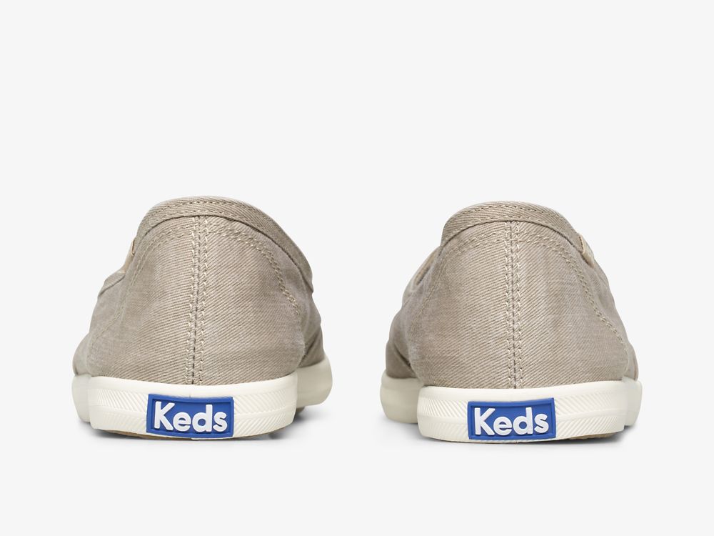 Keds Chillax Mini Twill Washable Női SlipOnSneakers Barna | HU-70633