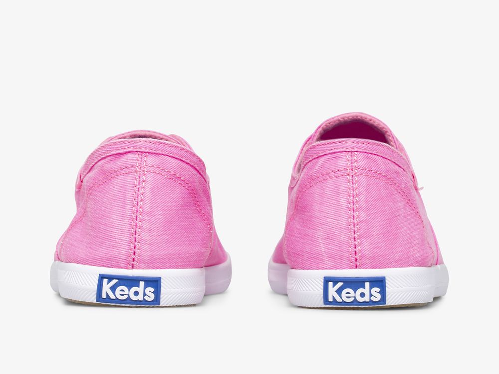 Keds Chillax Neon Twill Washable Női SlipOnSneakers Rózsaszín | HU-60308