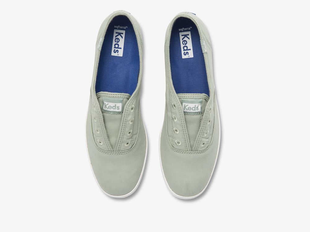 Keds Chillax Washable Feat. Organic Pamut Női SlipOnSneakers Menta | HU-34534