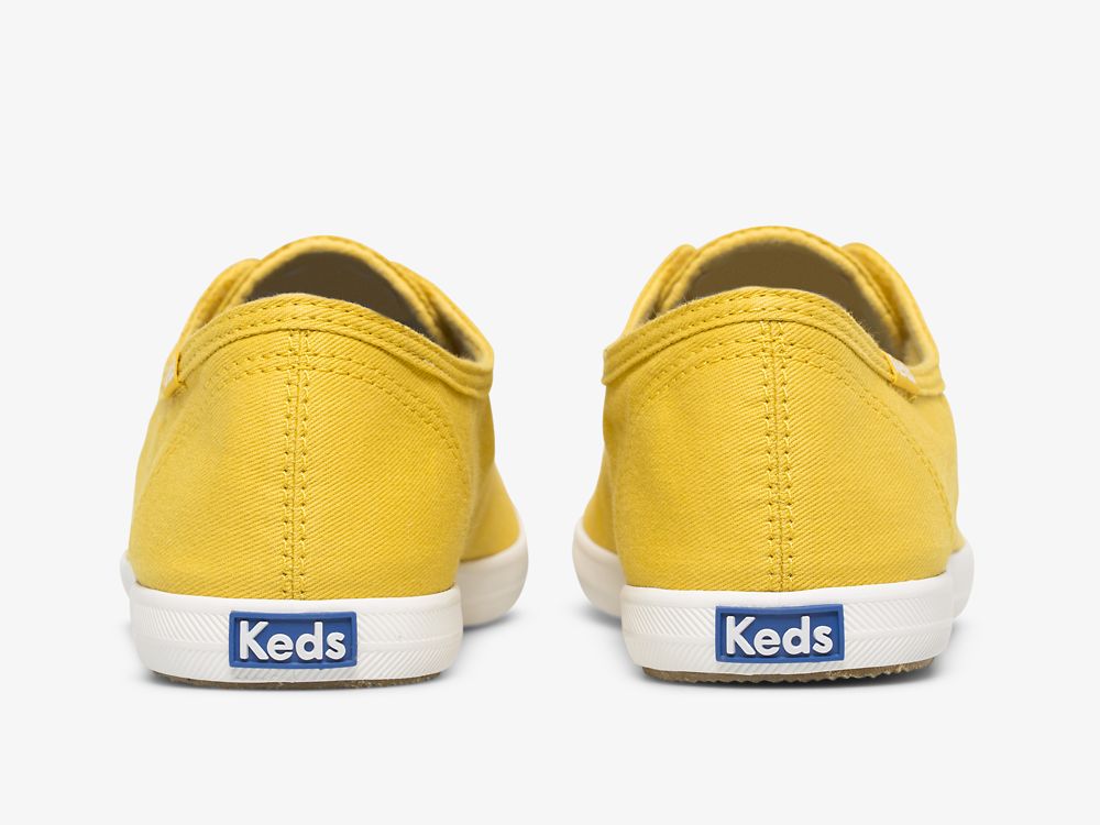 Keds Chillax Washable Feat. Organic Pamut Női SlipOnSneakers Sárga | HU-52771