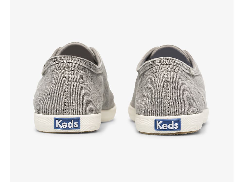 Keds Chillax Washable Feat. Organic Pamut Női SlipOnSneakers Szürke | HU-60670