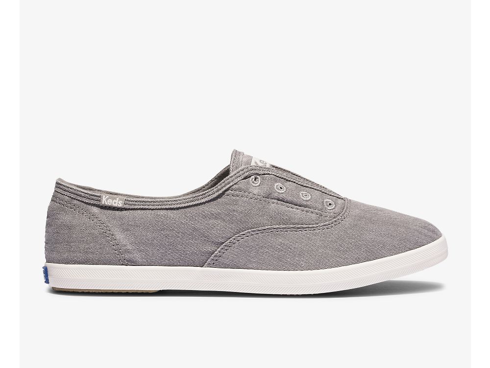 Keds Chillax Washable Feat. Organic Pamut Női SlipOnSneakers Szürke | HU-60670