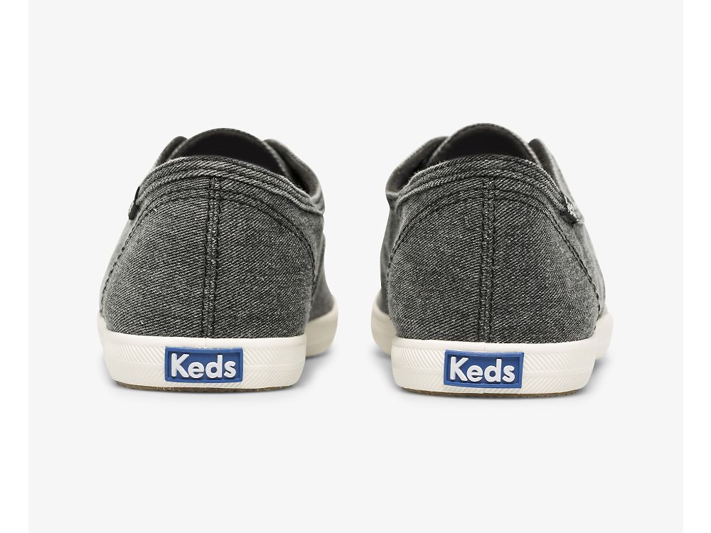 Keds Chillax Washable Feat. Organic Pamut Női SlipOnSneakers Sötétszürke | HU-93304