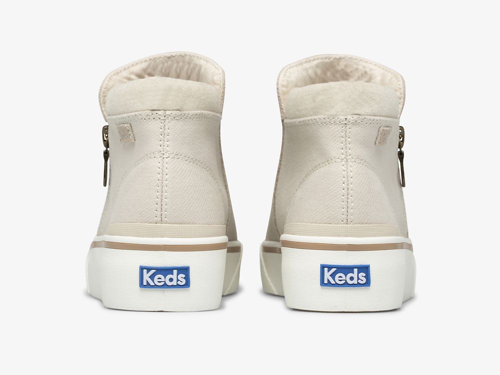 Keds Cooper Zip Bootie Női Csizma Bézs | HU-13220