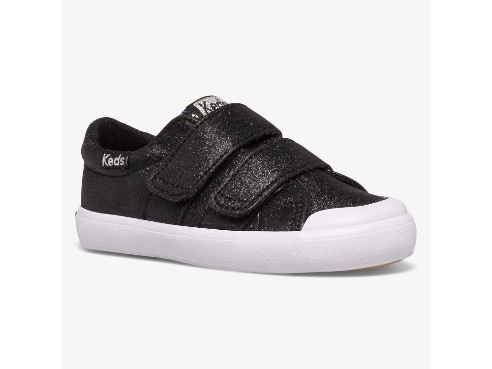 Keds Courtney HL Lány SlipOnSneakers Fekete | HU-69951