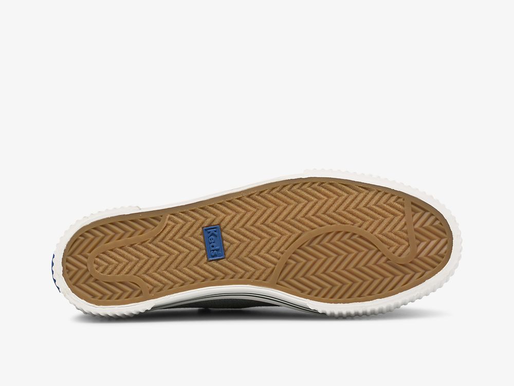 Keds Crew Kick Alto Soft Twill Női FűzősCipő Olivazöld | HU-66238