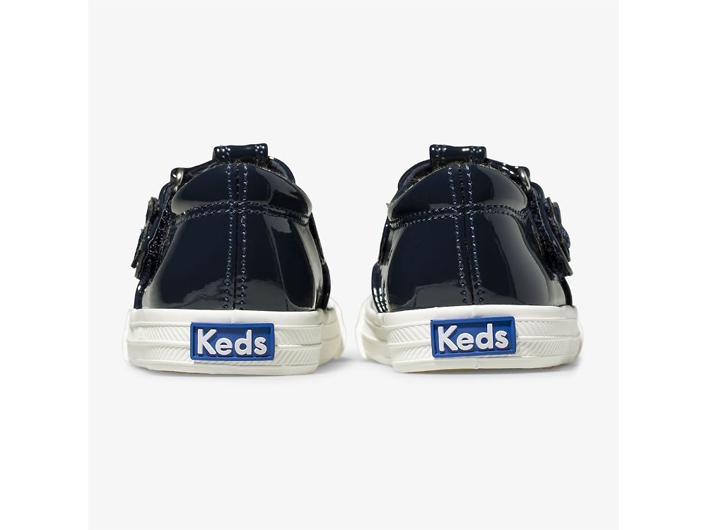 Keds Daphne Lakkbőr Sneaker Lány SlipOnSneakers Sötétkék | HU-10714