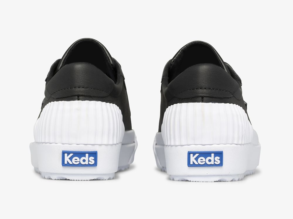 Keds Demi TRX Bőr Női FűzősCipő Fekete | HU-08544