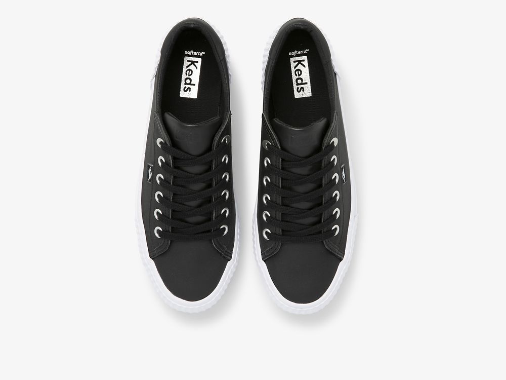 Keds Demi TRX Bőr Női Bőr Sneakers Fekete | HU-36980