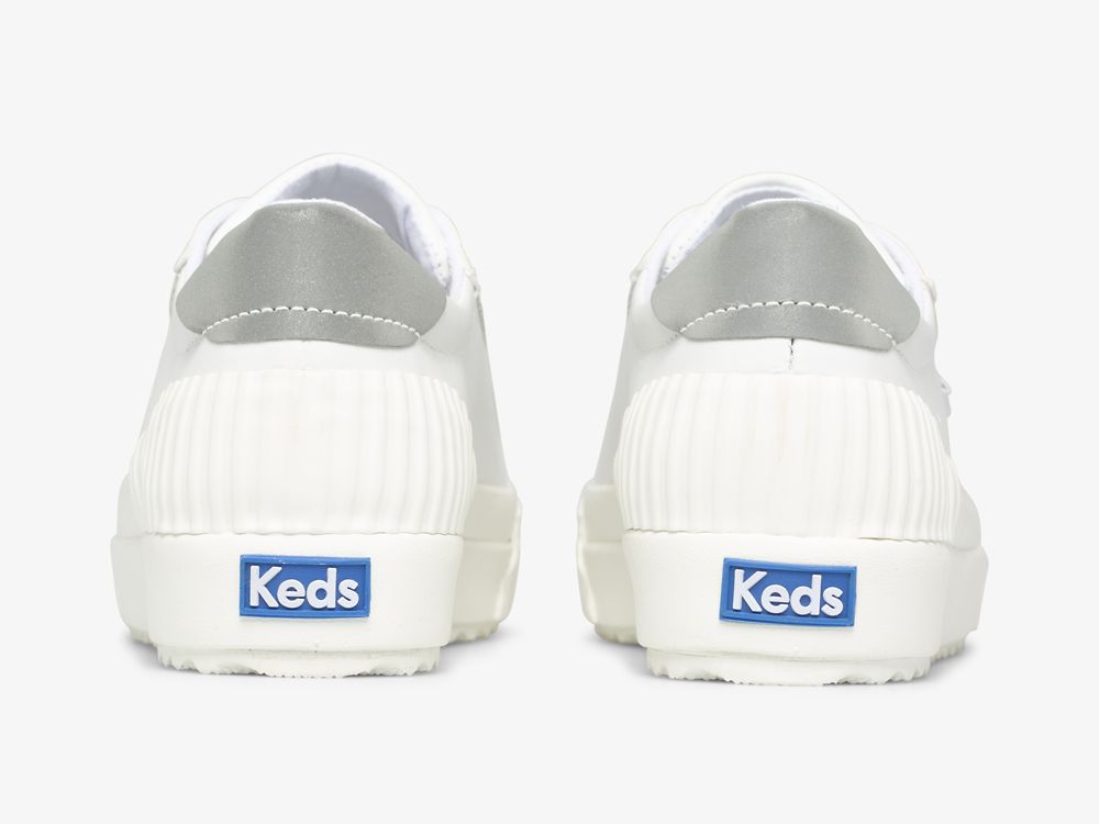 Keds Demi TRX Bőr Női Bőr Sneakers Fehér Titán | HU-67963