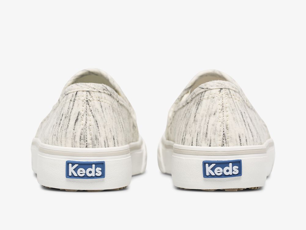 Keds Double Decker Speckle Jersey Női SlipOnSneakers Krém | HU-89160