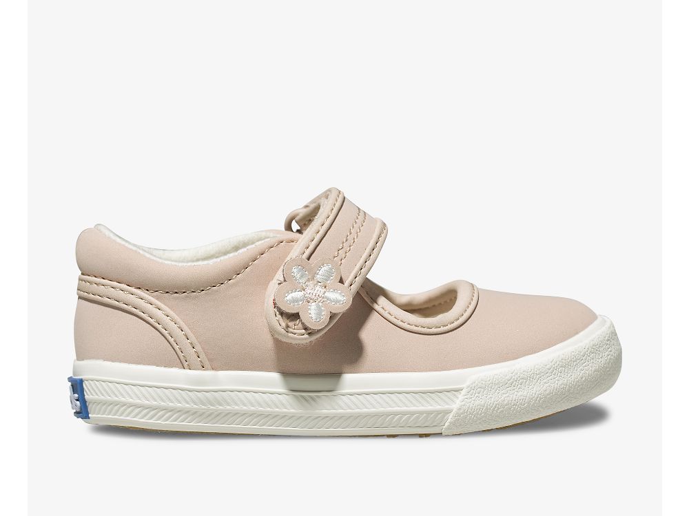 Keds Ella Mary Jane Lány Bőr Sneakers Rózsaszín | HU-12135