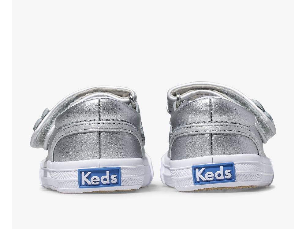 Keds Ella Mary Jane Lány Bőr Sneakers Titán | HU-95827