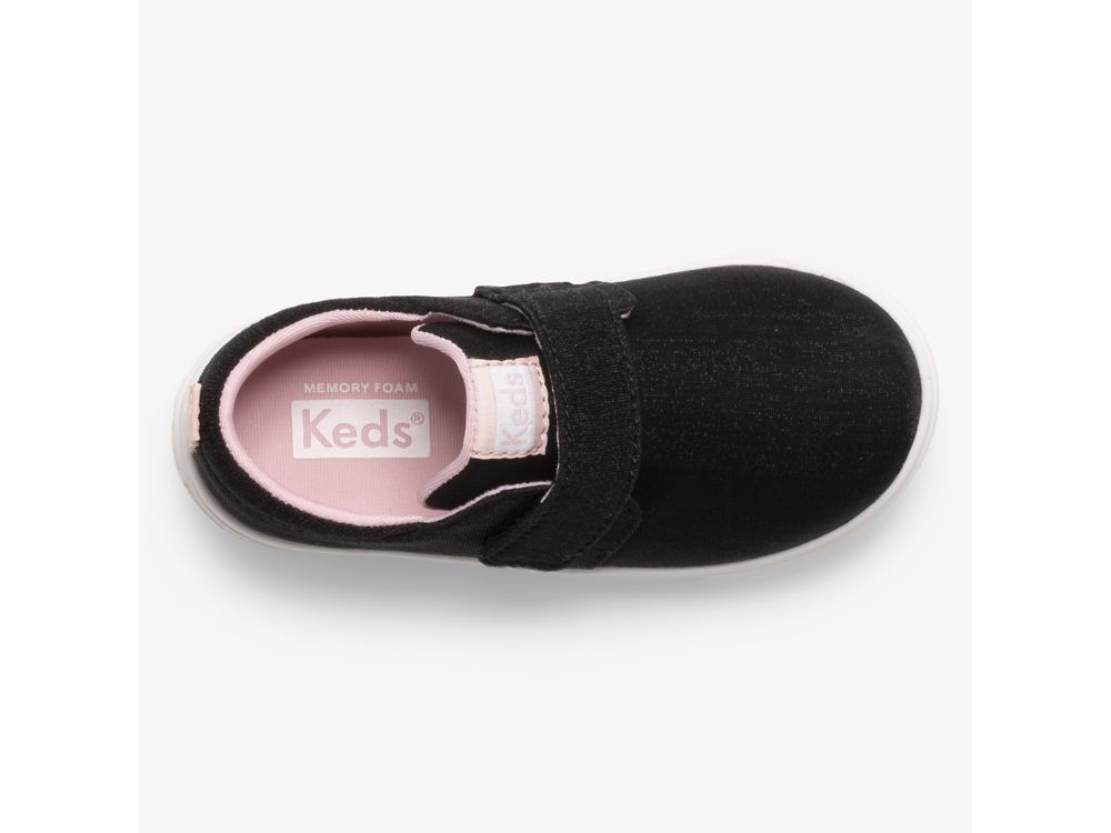 Keds Finlee Flex Lány SlipOnSneakers Fekete | HU-20596