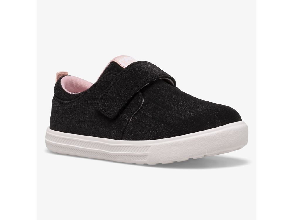 Keds Finlee Flex Lány SlipOnSneakers Fekete | HU-20596